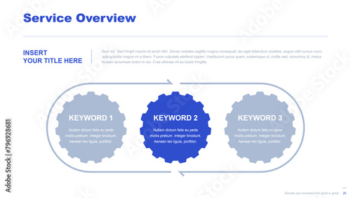Flat business infographic diagram vector slide presentation template