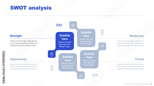 Flat business infographic diagram vector slide presentation template