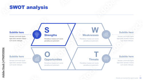 Flat business infographic diagram vector slide presentation template