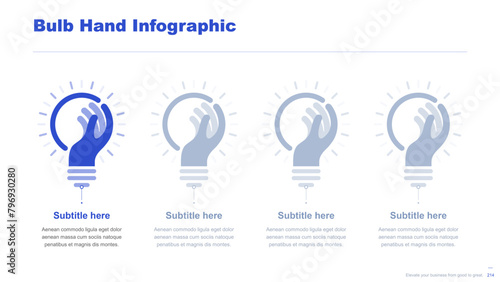 Flat business infographic diagram vector slide presentation template
