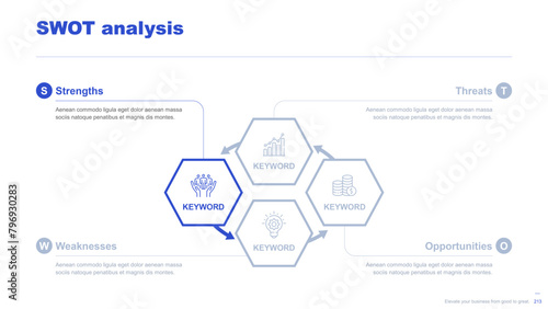Flat business infographic diagram vector slide presentation template