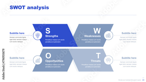 Flat business infographic diagram vector slide presentation template