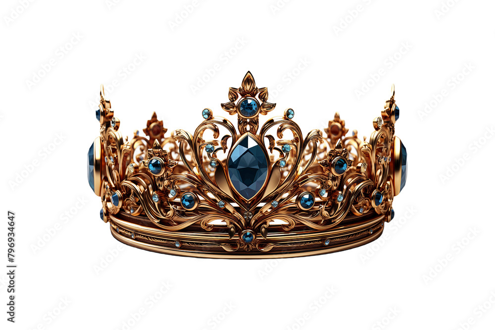 Plastic Crown isolated on transparent background. Stock Photo | Adobe Stock