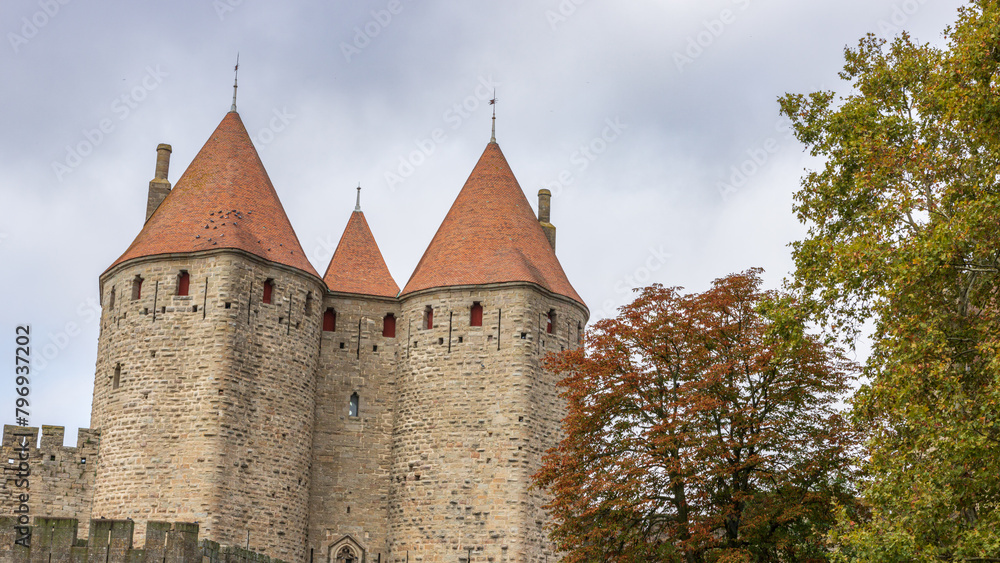 Obraz premium Castle of Carcassonne in France