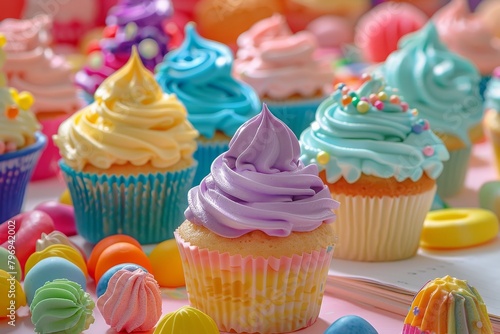 Colorful Cupcakes and Sweets