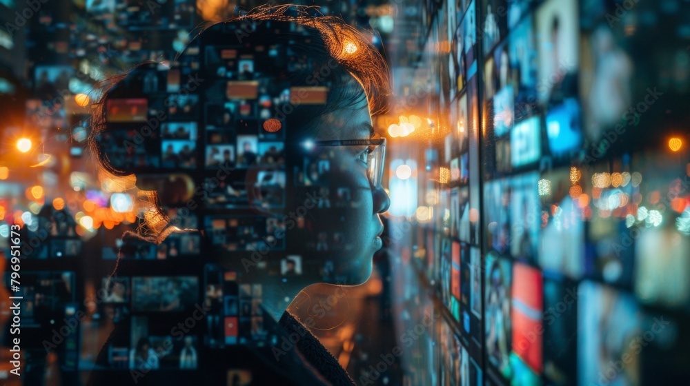Influencer surrounded by screens: depicting the impact of information Influencer surrounded by screens: depicting the impact of information