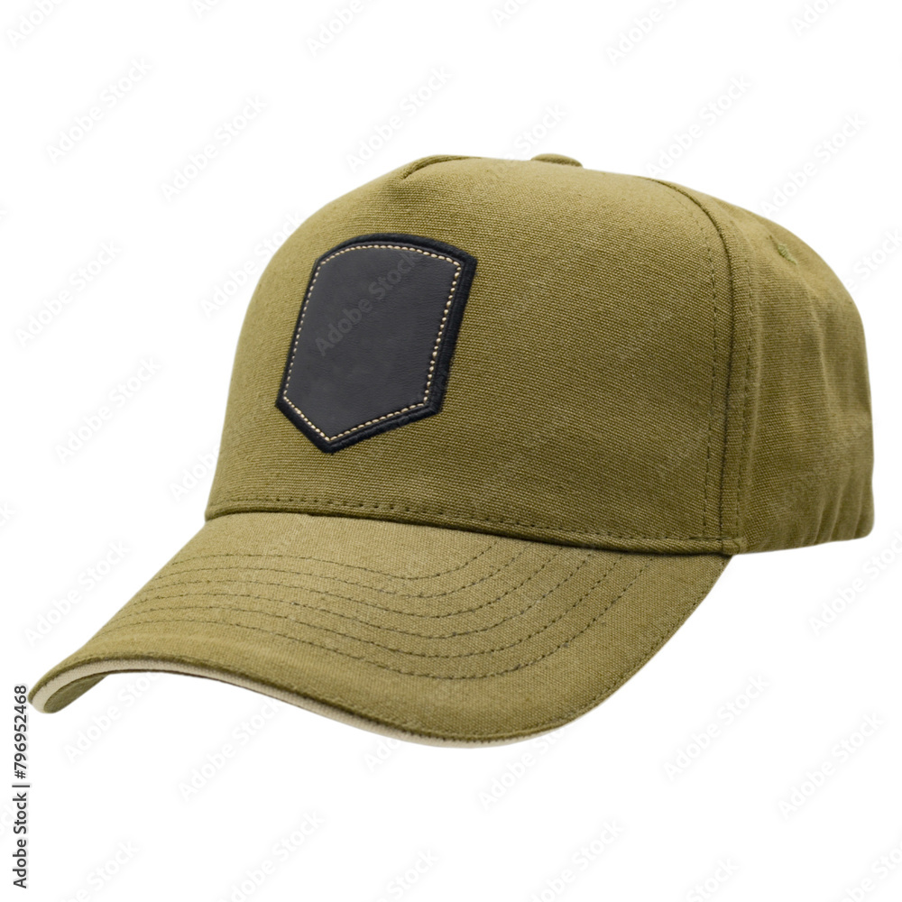 MM BASEBALL CAP IN BLACK KHAKI FABRIC STYLE 7