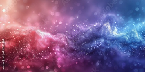 Colorful Space Filled With Stars and Dust