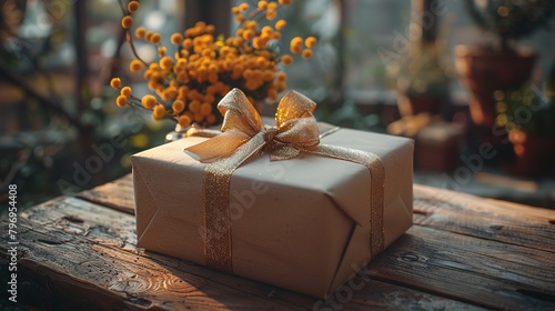 Mother's Day,Happy mother’s day,Mom day,gift,Elegant Gift Box Masterfully Photographed 
on Rustic Wooden Tabletop, High-Definition Minimalist Background, Warm Ambiance