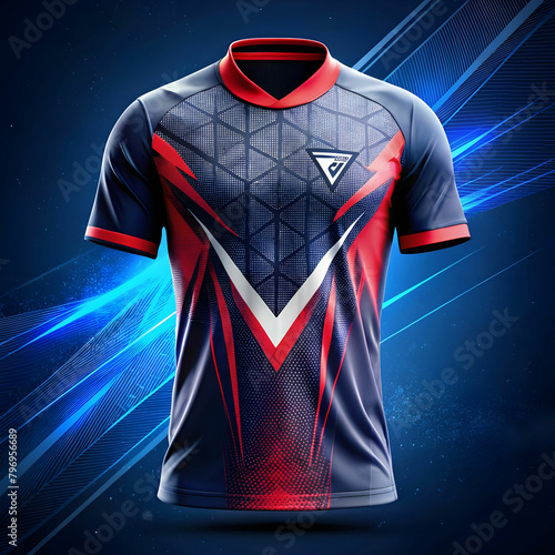 sublimation sports jersey design vector