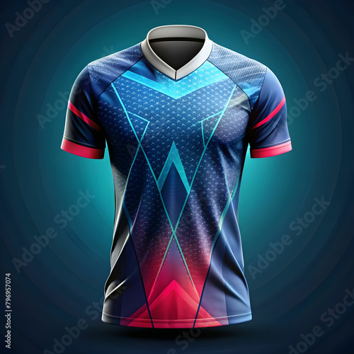 sublimation sports jersey design vector