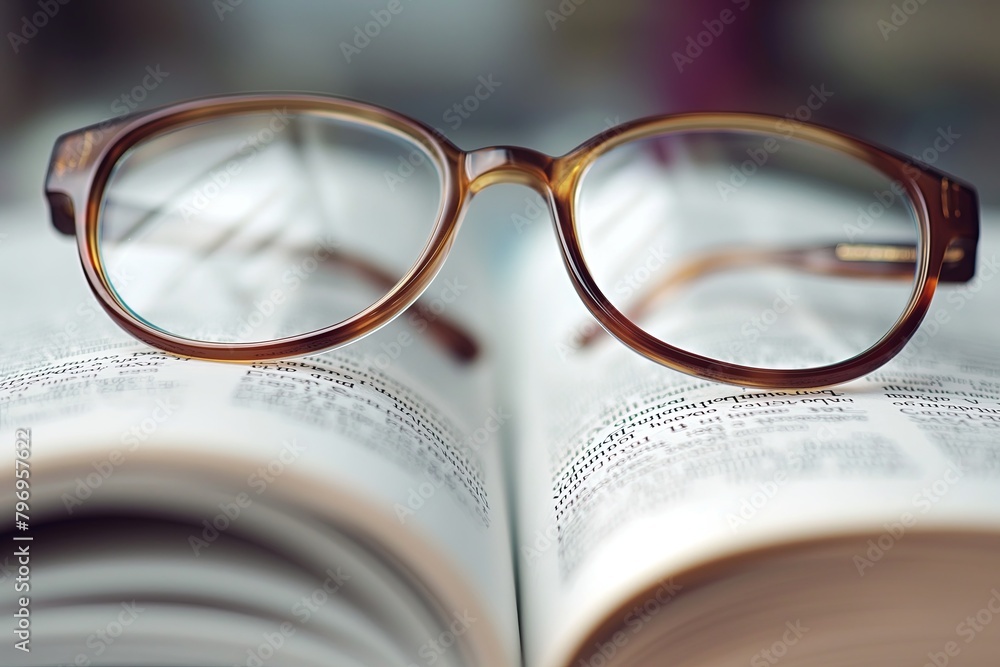 Moment of Contemplation: Amber Glasses on Open Book. a tranquil interlude during reading, inviting viewers to pause and contemplate. Moment of Contemplation: Amber Glasses on Open Book. a tranquil interlude during reading, inviting viewers to pause and contemplate.