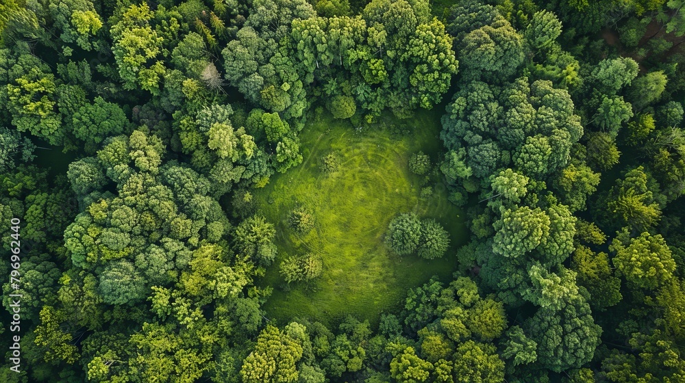 Captured from above, this panoramic aerial photograph showcases a stunning landscape as seen through the eyes of a drone