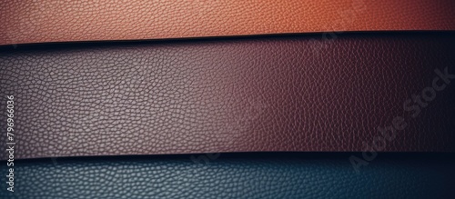 Close-up of assorted leathers photo