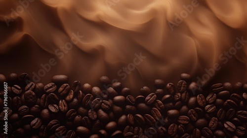 coffee beans caffeine brown texture, ai
