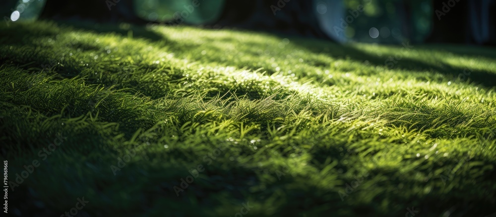 Grassy Field with Trees in Background
