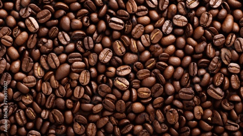 coffee beans caffeine brown texture  ai