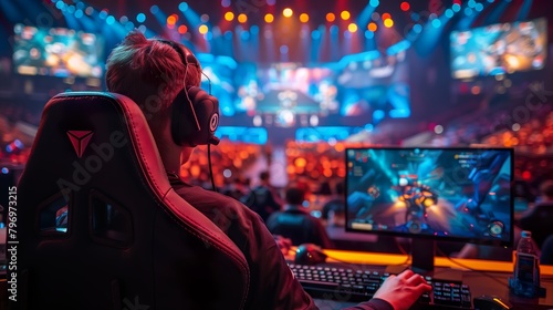 Focused Gamer: Deep in the Game  - ai generative