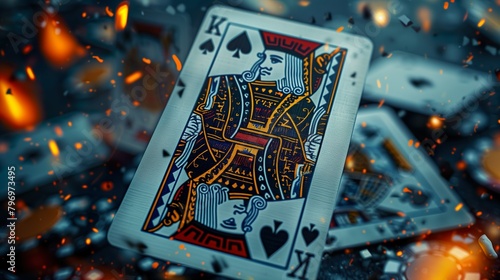 playing cards - ai generative 