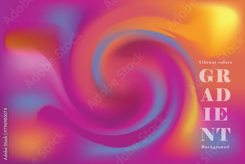 Trendy modern grainy gradient vibrant abstract background vector