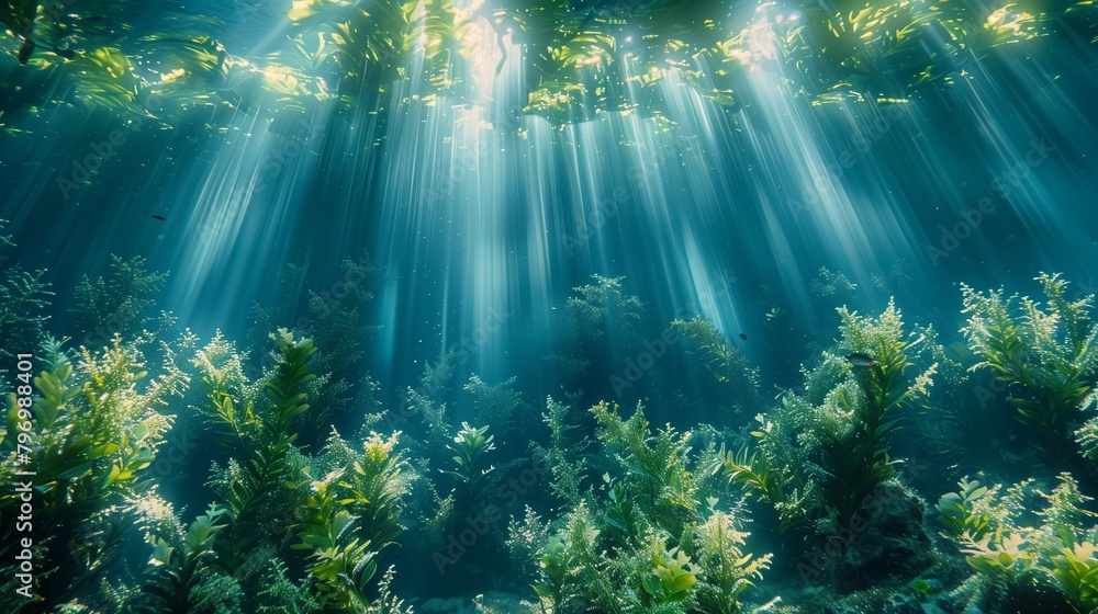 Serene Underwater Oasis, generative ai