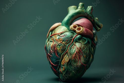 Wallpaper Mural Anatomical Human Heart Model Signifying the Importance of Organ Donation During National Organ Donation Week Torontodigital.ca