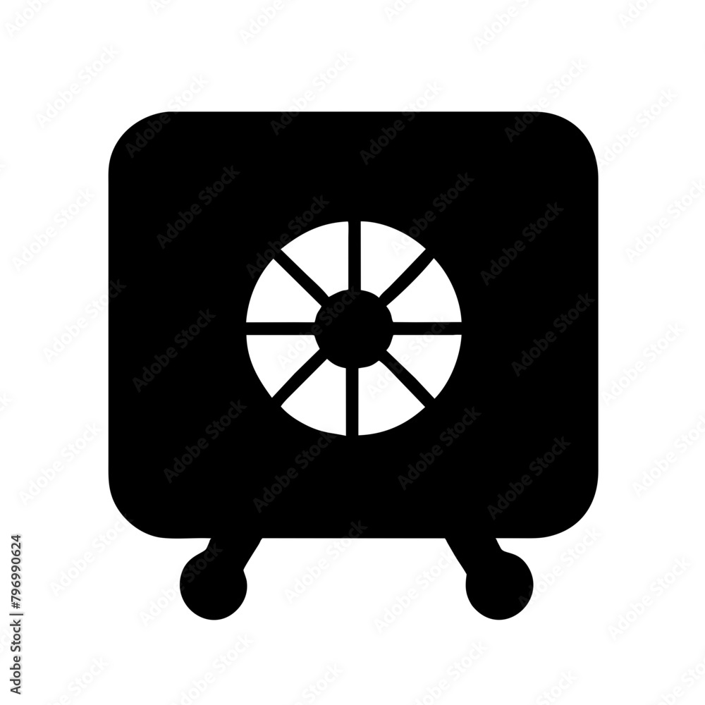 Ventilator vector icon graphics element silhouette sign and symbol on a Transparent Background Ventilator vector icon graphics element silhouette sign and symbol on a Transparent Background