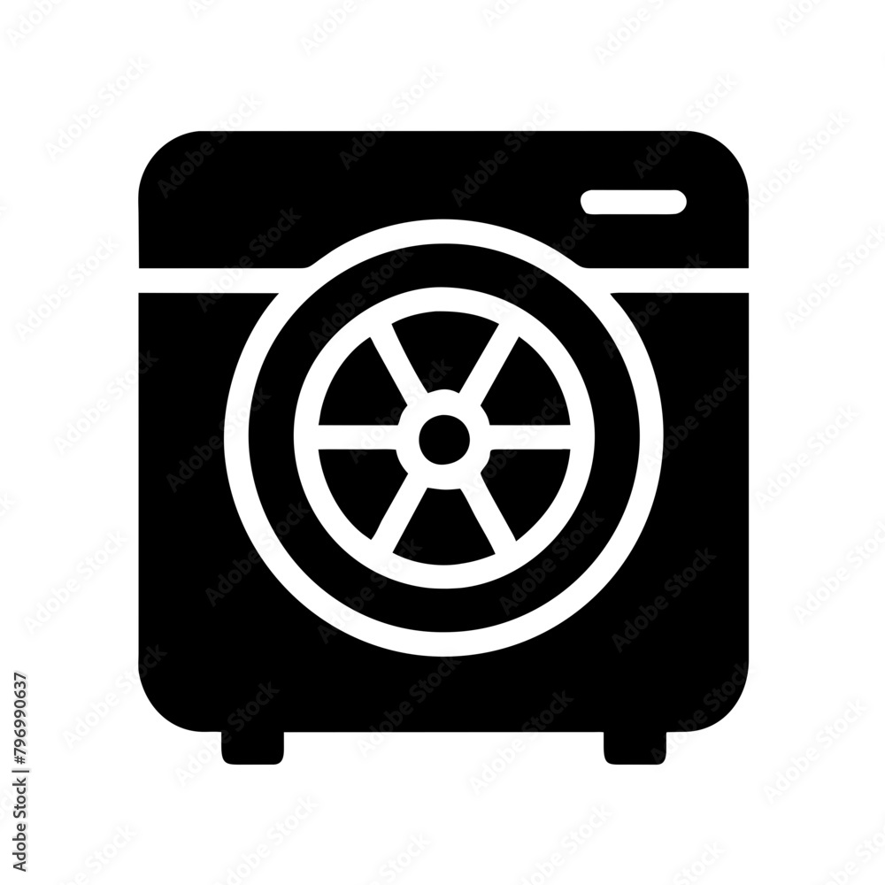 Ventilator vector icon graphics element silhouette sign and symbol on a Transparent Background Ventilator vector icon graphics element silhouette sign and symbol on a Transparent Background