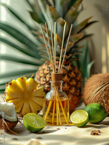 Tropical Diffuser with Fruits and Coconut
