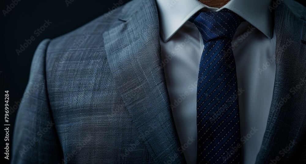 Close-up of a Professional Man in Suit and Tie Close-up of a Professional Man in Suit and Tie