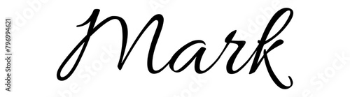 Mark- black color - name written - ideal for websites, presentations, greetings, banners, cards, t-shirt, sweatshirt, prints, cricut, silhouette, sublimation, tag