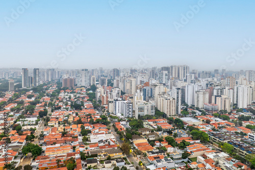 Foto área da região do Brooklin, na zona Sul da cidade de São Paulo