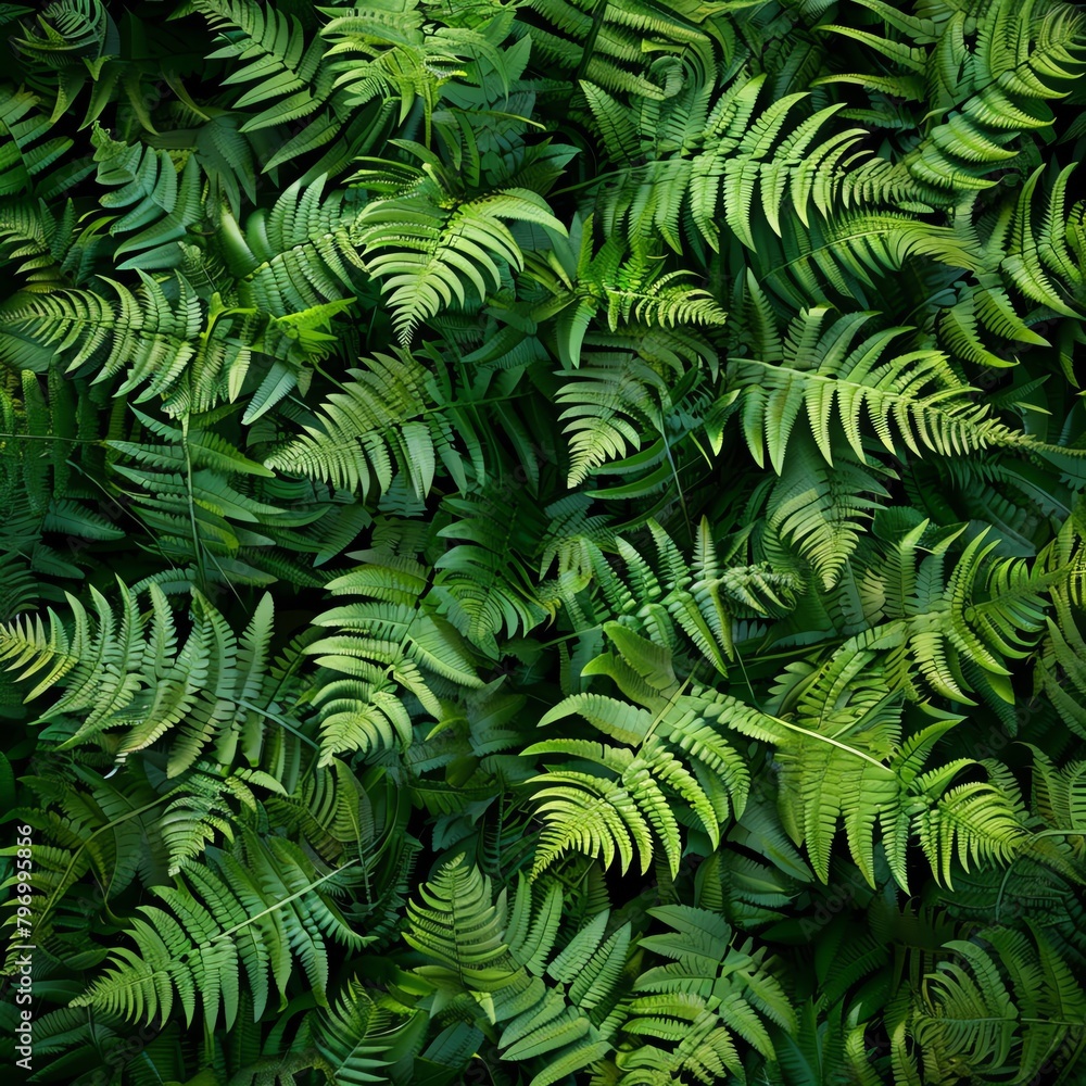 green ferns background, ultra realistic photography up32K HD