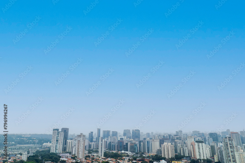 Foto área da região do Brooklin, na zona Sul da cidade de São Paulo