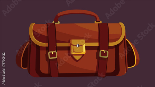 A luxury tackle bag made from handstitched leather and featuring a reinforced bottom for heavy loads..