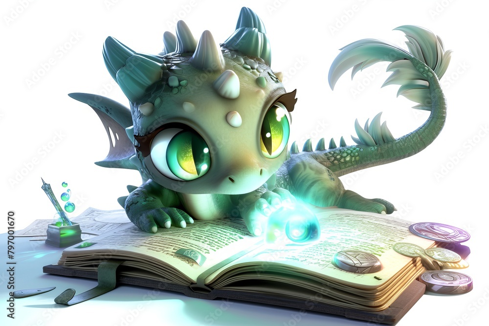 Cute basilisk character Cute basilisk character