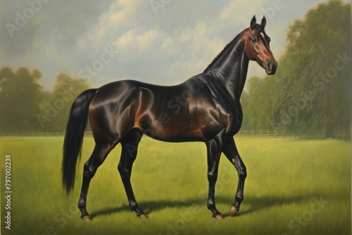 Horse stallion painting animal. © Rawpixel.com