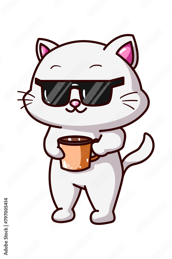 Kawaii Smiley Face Sticker: Cute Character for Any Project Kawaii Smiley Face Sticker: Cute Character for Any Project