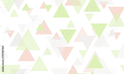 Triangle shapes seamless pattern vector design.
