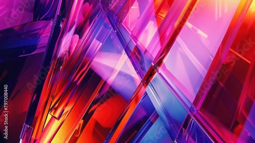 3D rendering. Ultra futurist tech abstract background