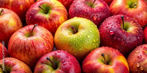 High-Quality Juicy Ripe Apple Bundle for Macro Photography  Backgrounds and Textures

