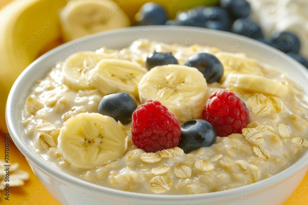 Morning porridge options offer weight control with sweet, low-calorie cereal, providing a natural ingredient-based, crunchy, energizing breakfast diet. Morning porridge options offer weight control with sweet, low-calorie cereal, providing a natural ingredient-based, crunchy, energizing breakfast diet.