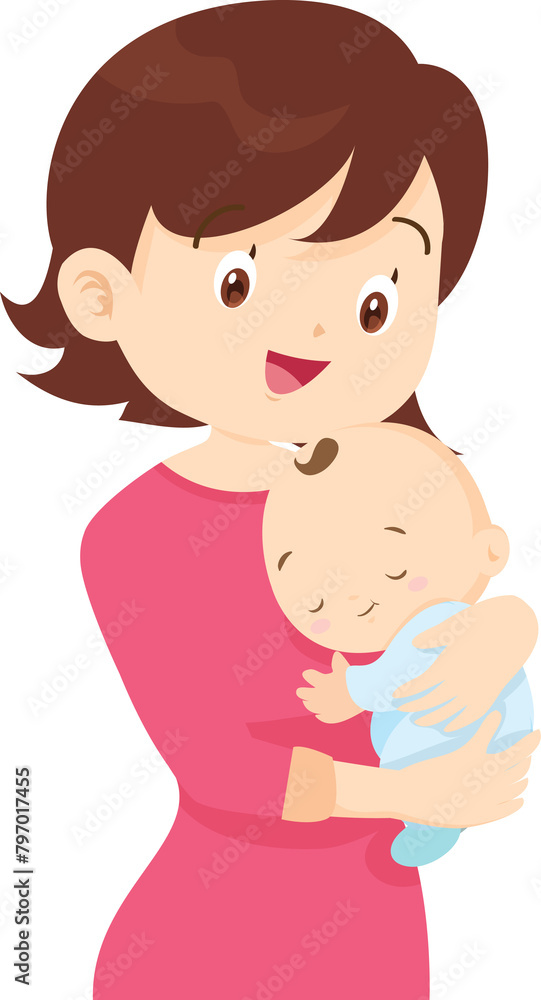 mother holding baby in arms. mom hugging her child mother holding baby in arms. mom hugging her child