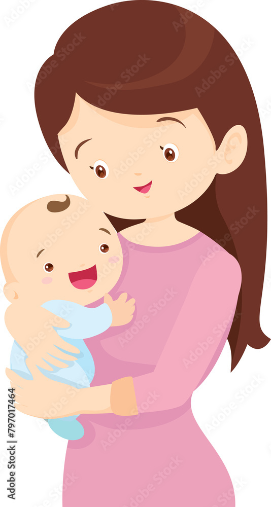 mother holding baby in arms. mom hugging her child mother holding baby in arms. mom hugging her child