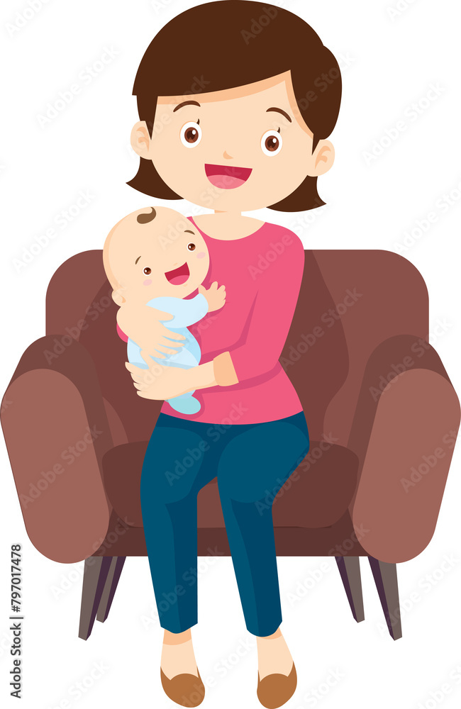 mother holding baby in arms. mom hugging her child mother holding baby in arms. mom hugging her child