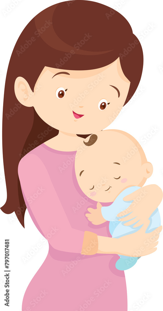 mother holding baby in arms. mom hugging her child mother holding baby in arms. mom hugging her child