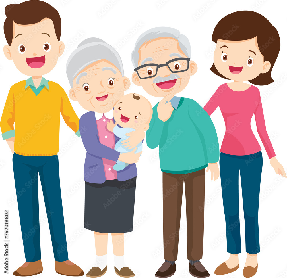 big family happy Portrait big family happy Portrait
