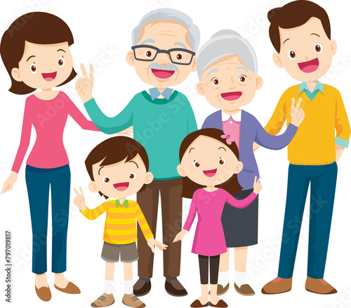 big family happy Portrait