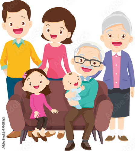 big family happy Portrait