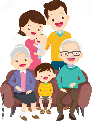 big family happy Portrait